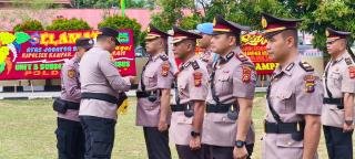 Kabag Ren dan 5 Kapolsek Disertijab, Ini Harapan Kapolres Kampar